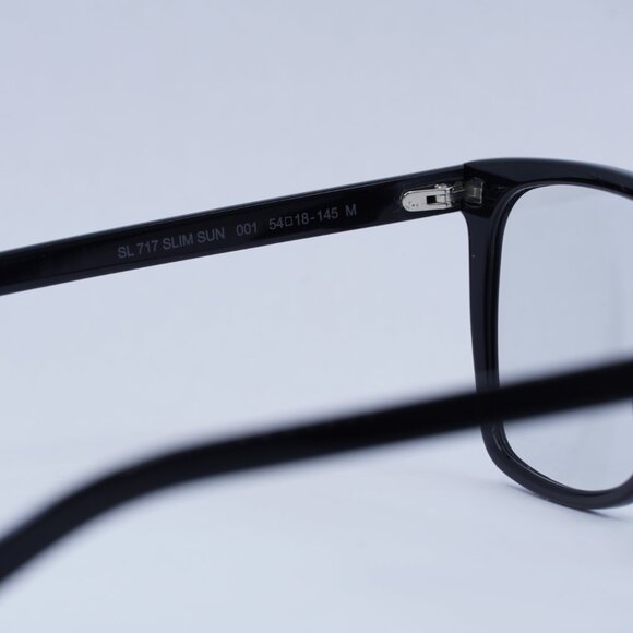 🕶️ New Saint Laurent SL717 SLIM SUN 001 Sunglasses - Black Frame - Picture 7 of 11